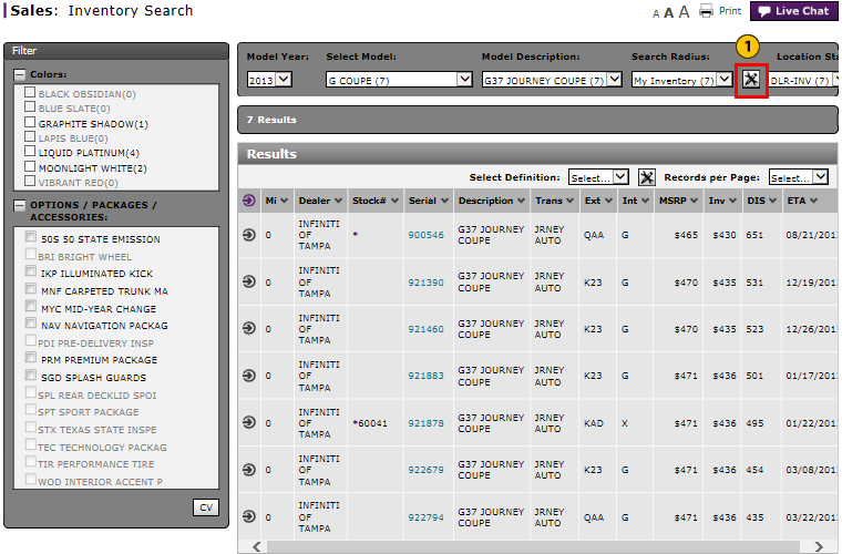 Configure Inventory Search